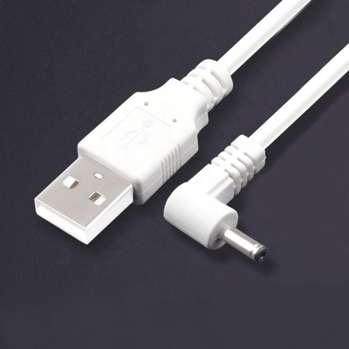 Ângulo de 90 graus personalizado 1m USB para DC macho 3.5x1.35mm cabo de extensão de energia 2
