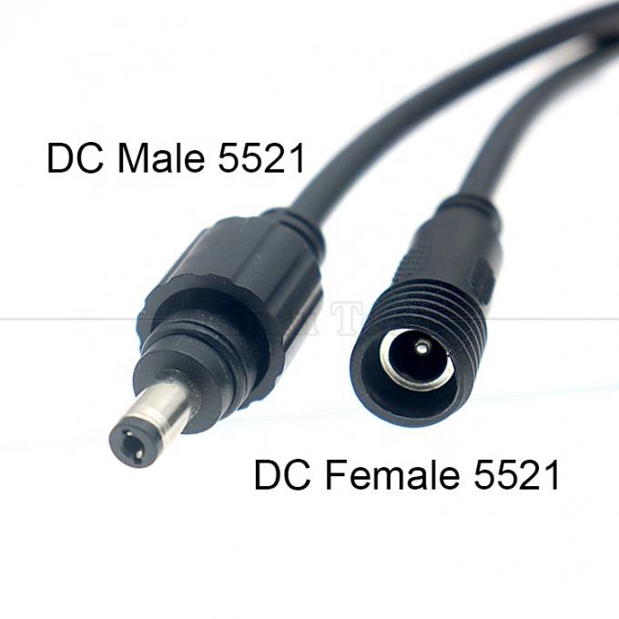 Impermeável IP68 IP67 Homem para Mulher 5.5X2.1mm 5.5x2.5mm 3.5x1.35mm Jack DC Power Extension Cable 2