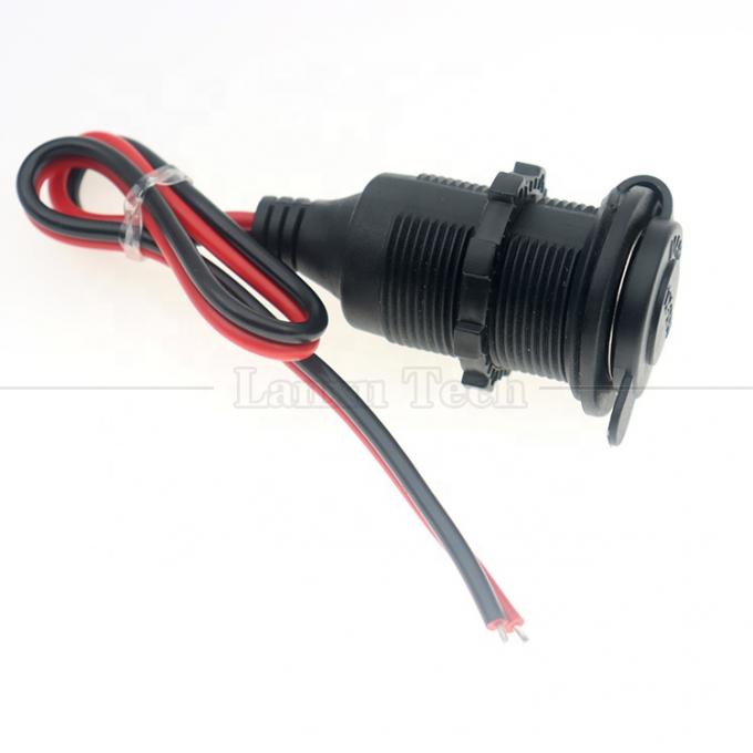 12V 24V 16AWG DC resistente à água Cigarette Lighter Female Socket Plug Power Adapter Extension Cable 3