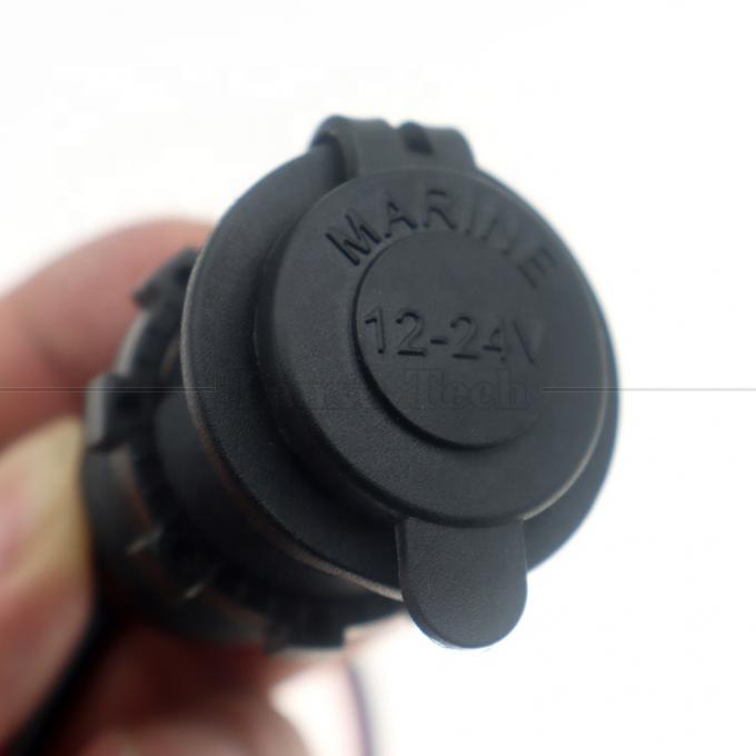 12V 24V 16AWG DC resistente à água Cigarette Lighter Female Socket Plug Power Adapter Extension Cable 2