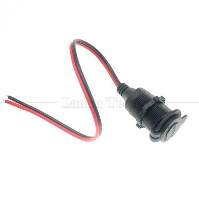 12V 24V 16AWG DC resistente à água Cigarette Lighter Female Socket Plug Power Adapter Extension Cable 5