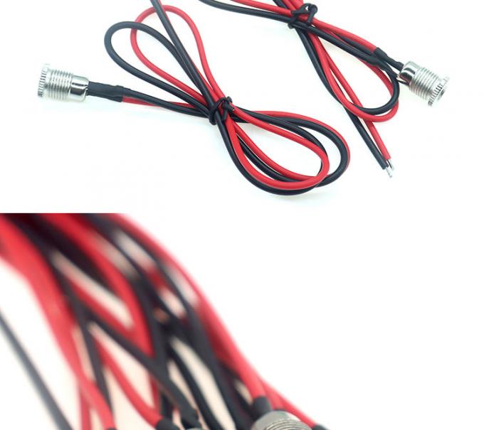 18awg 10a metal rosca fêmea soquete montagem dc099 5.5x2.1mm 5.5x2.5mm painel montagem conector trança dc power jack cabo 2