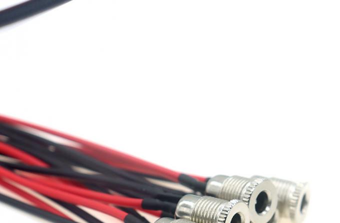 18awg 10a metal rosca fêmea soquete montagem dc099 5.5x2.1mm 5.5x2.5mm painel montagem conector trança dc power jack cabo 4