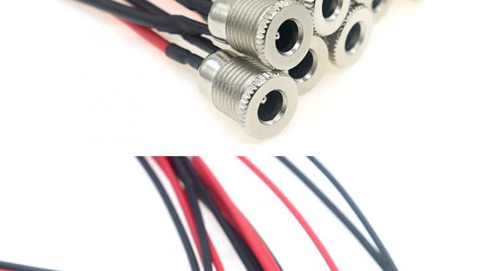 18awg 10a metal rosca fêmea soquete montagem dc099 5.5x2.1mm 5.5x2.5mm painel montagem conector trança dc power jack cabo 5