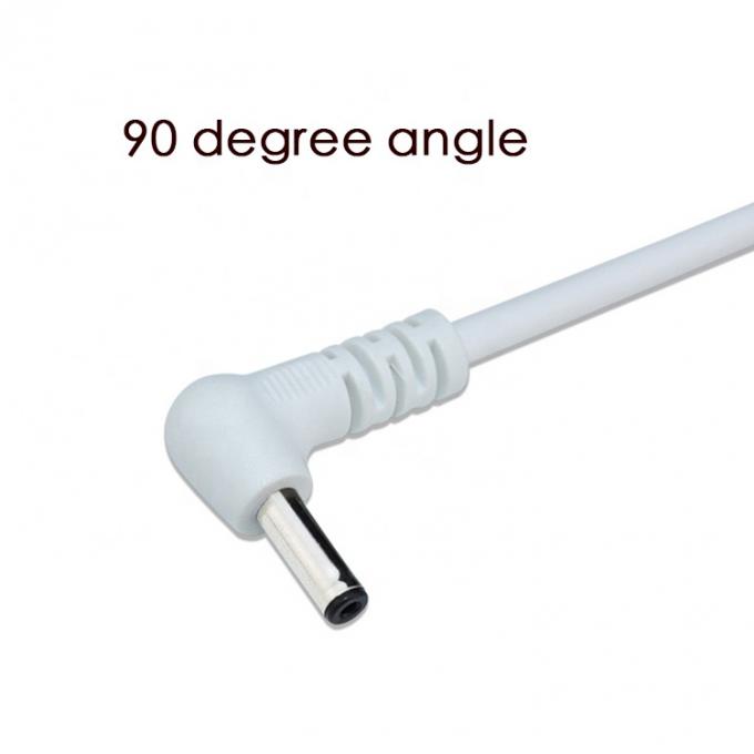 Branco Preto Ângulo de 90 graus 5.5x2.1mm 5.5x2.5mm 1.35x3.5mm USB para cabo de alimentação DC 4