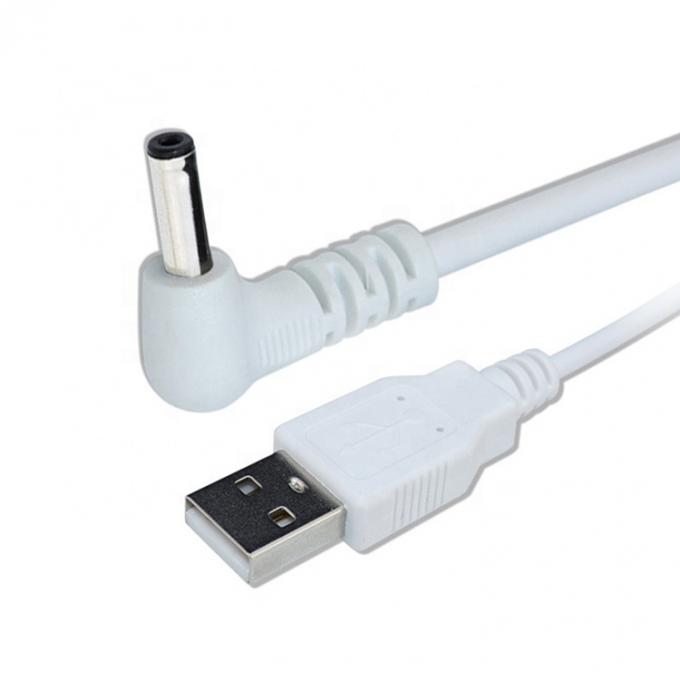 Branco Preto Ângulo de 90 graus 5.5x2.1mm 5.5x2.5mm 1.35x3.5mm USB para cabo de alimentação DC 6