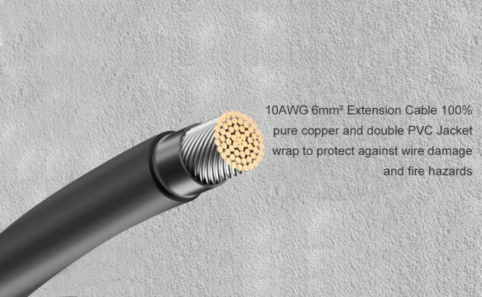 10AWG 6mm Cable Solar à prova d'água Adaptador de painel solar Fio Cable de extensão solar com conectores femininos e masculinos Kit de ferramentas de cabo 3