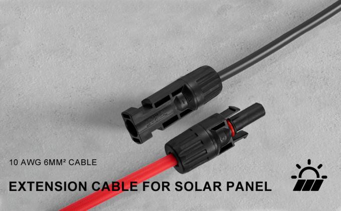 10AWG 6mm Cable Solar à prova d'água Adaptador de painel solar Fio Cable de extensão solar com conectores femininos e masculinos Kit de ferramentas de cabo 2