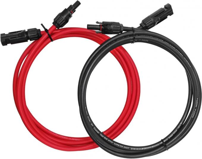 10AWG 6mm Cable Solar à prova d'água Adaptador de painel solar Fio Cable de extensão solar com conectores femininos e masculinos Kit de ferramentas de cabo 1