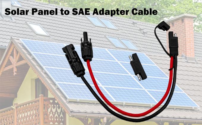 10AWG SAE para o adaptador de painel solar cabo de extensão RV painel solar conector cabo para RV caravana painéis solares bateria carga 7