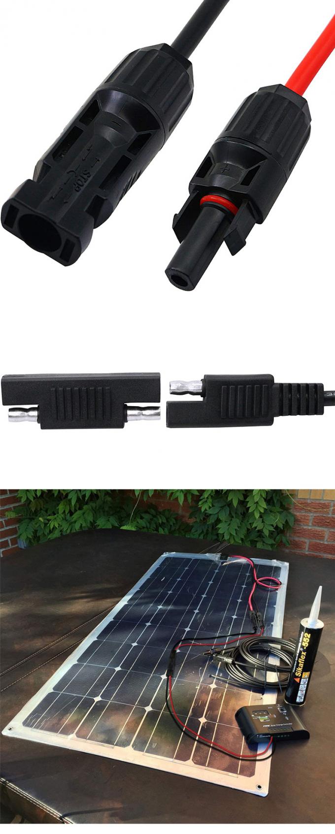 10AWG SAE para o adaptador de painel solar cabo de extensão RV painel solar conector cabo para RV caravana painéis solares bateria carga 6