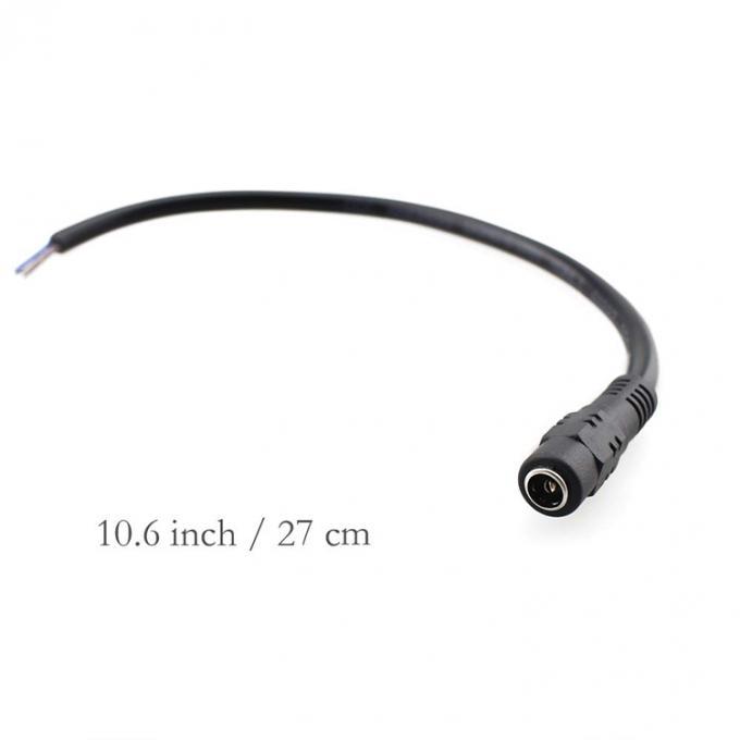 DC 2.1x5.5mm Conector de barril de tomada masculino-feminino para abrir cabo de alimentação DC Pigtail 4