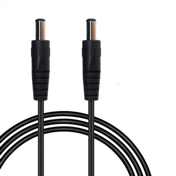 Cabos de alimentação de extensão DC Jack de 5,5x2,1 mm de macho para macho 3