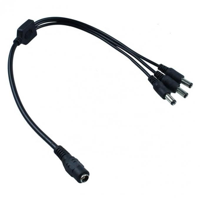 1 entrada para 3 saída 1 feminina para 3 masculina 5.5x2.1 mm DC Power Supply Splitter Cable para CCTV Led Strip 5