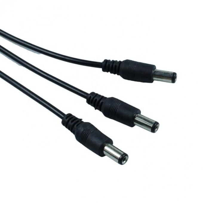 1 entrada para 3 saída 1 feminina para 3 masculina 5.5x2.1 mm DC Power Supply Splitter Cable para CCTV Led Strip 4