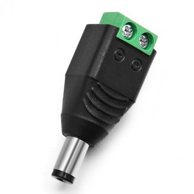 12v sem solda 24v 5.5x2.5mm 5.5x2.1mm Conector de ligação DC macho Jack Adaptador para câmeras de vigilância por vídeo 2