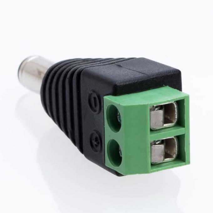 12v sem solda 24v 5.5x2.5mm 5.5x2.1mm Conector de ligação DC macho Jack Adaptador para câmeras de vigilância por vídeo 3