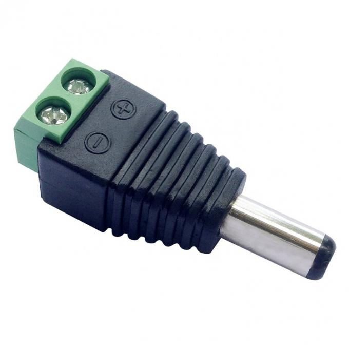 12v sem solda 24v 5.5x2.5mm 5.5x2.1mm Conector de ligação DC macho Jack Adaptador para câmeras de vigilância por vídeo 1