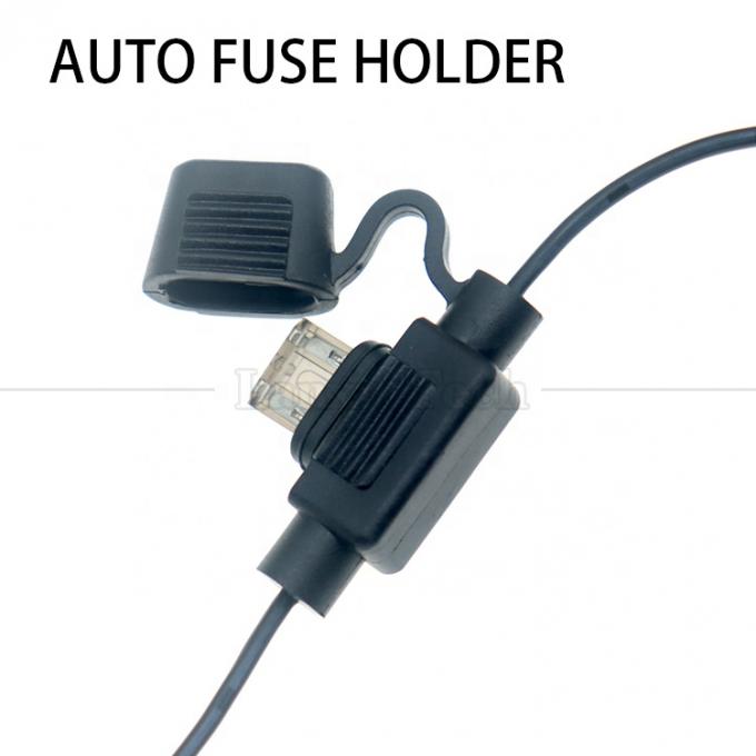 12V DC 5.5X2.1mm para clipes de jacaré cabo de alimentação de fusível para Trail Camera 3