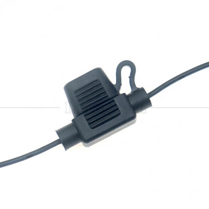12V DC 5.5X2.1mm para clipes de jacaré cabo de alimentação de fusível para Trail Camera 4