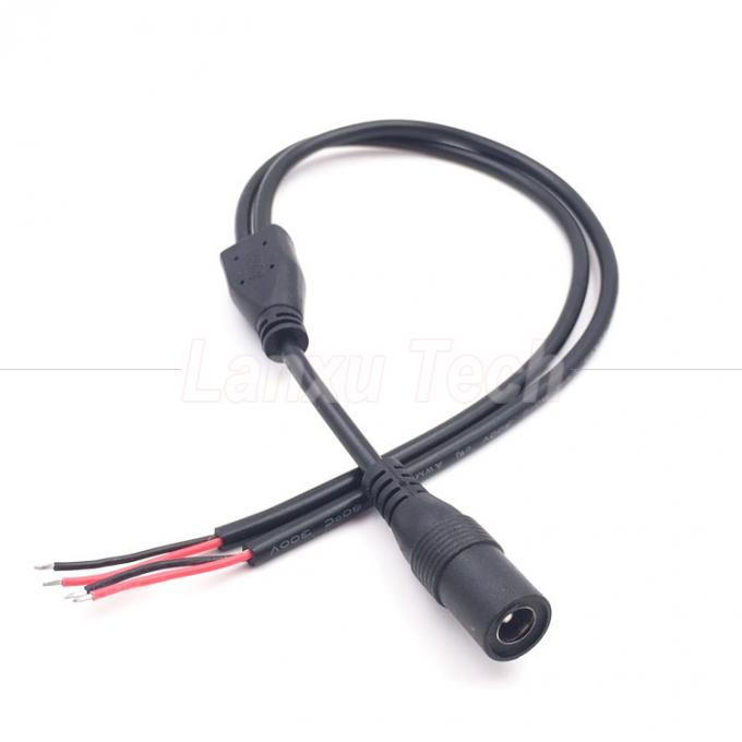 DC macho feminina 5.5x2.1mm Jack Splitter cabo de extensão de energia para luz LED Câmera de vigilância de vídeo 1