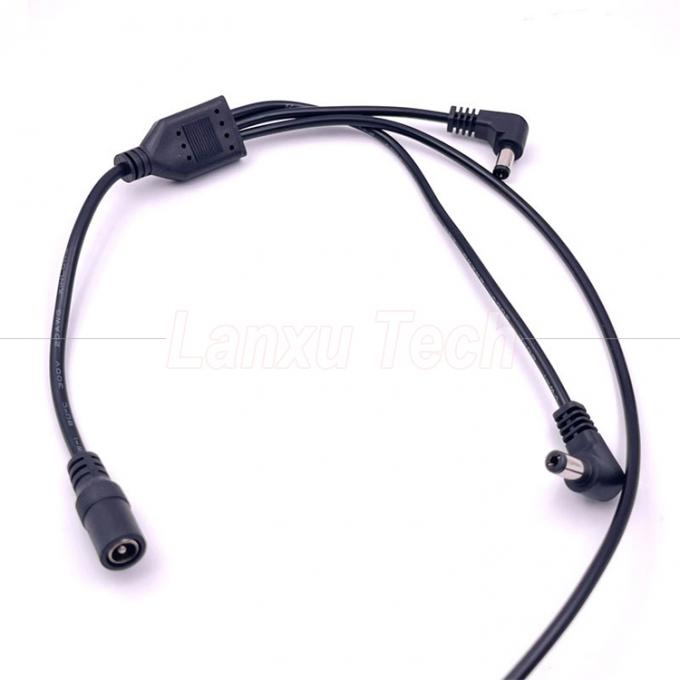 1 Fêmea para 3 Ângulos Machos Formas de DC Splitter Cable de Extensão de Potência para CCTV Security Camera 5