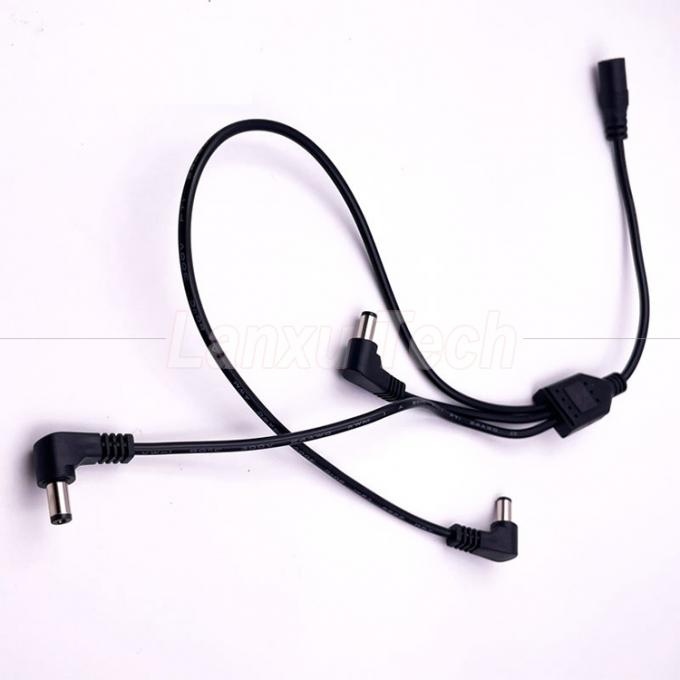 1 Fêmea para 3 Ângulos Machos Formas de DC Splitter Cable de Extensão de Potência para CCTV Security Camera 6