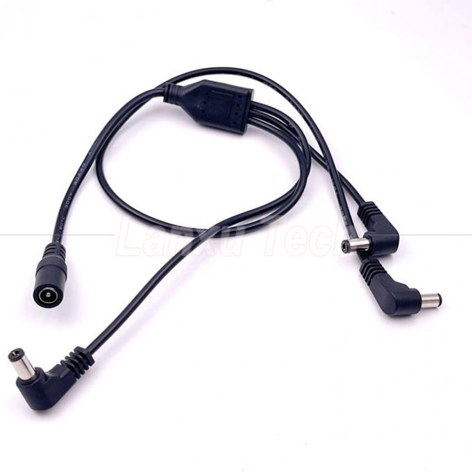 1 Fêmea para 3 Ângulos Machos Formas de DC Splitter Cable de Extensão de Potência para CCTV Security Camera 7