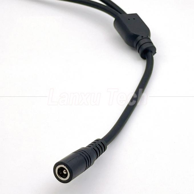 1 Fêmea para 2 vias Fêmea DC 5.5x2.1mm Splitter cabo de extensão de energia para câmeras de segurança CCTV LED Strip Light 2