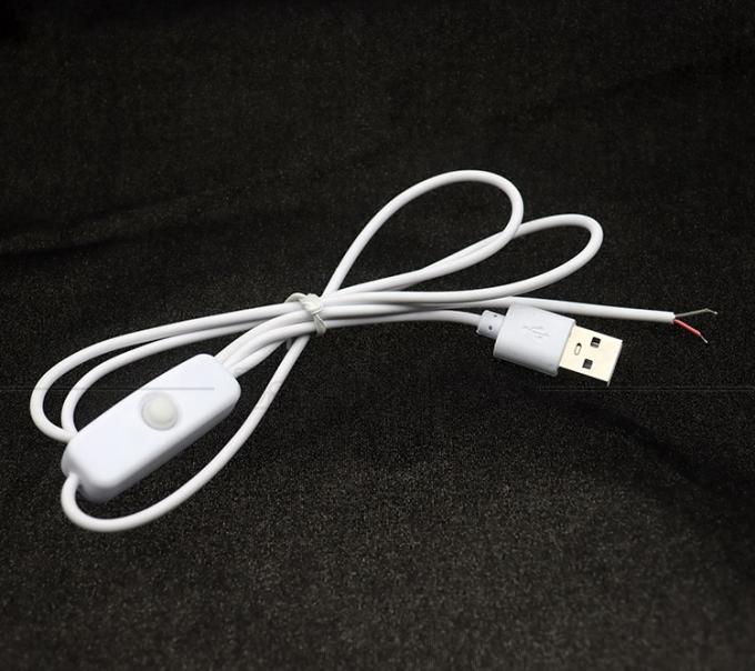 DIY 1m Controlador de ligação e desligação Comboio de comutação USB de fio aberto para lâmpada de tira de luz LED 4