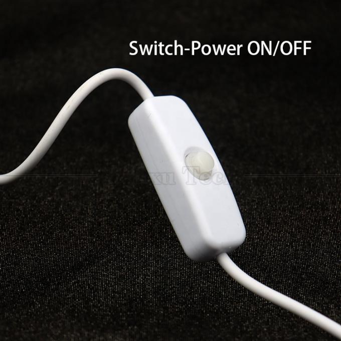 DIY 1m Controlador de ligação e desligação Comboio de comutação USB de fio aberto para lâmpada de tira de luz LED 2