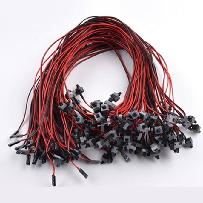 2 pin SW PC Case placa-mãe Swith on off Computer Reset Power ATX cabo 0