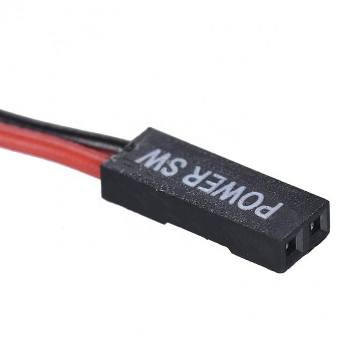 2 pin SW PC Case placa-mãe Swith on off Computer Reset Power ATX cabo 3