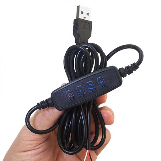 Interruptor de atenuação de energia de 5 V Cable de carregador USB para faixa LED 0