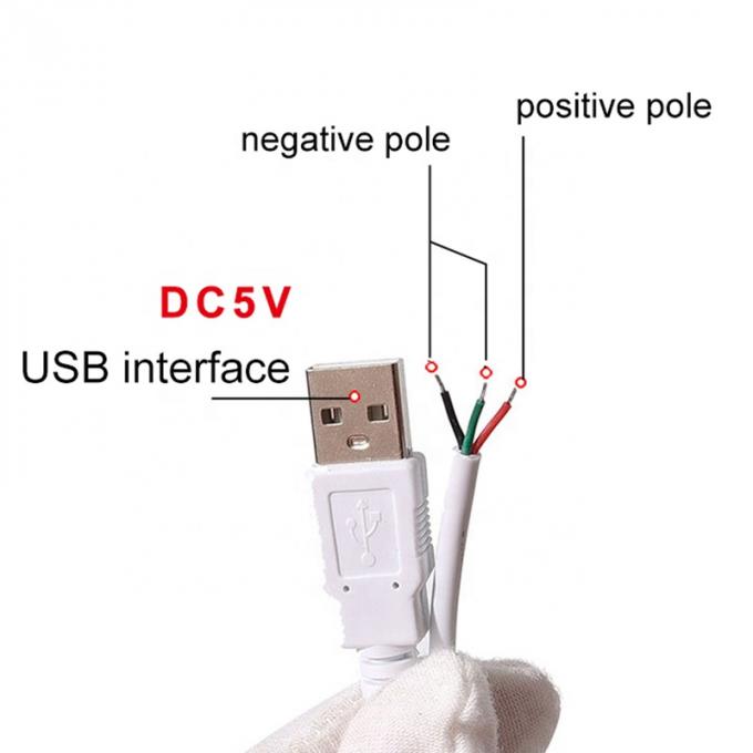 Interruptor de atenuação de energia de 5 V Cable de carregador USB para faixa LED 4