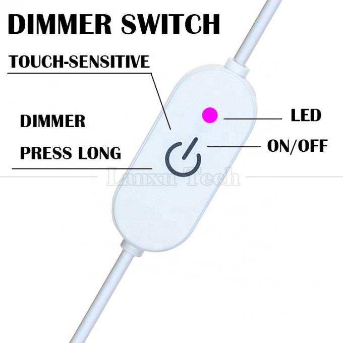 5V Stepless Touch Switch USB para abrir fios fim desligado Cable Dimmer para lâmpada LED Strip Light 3