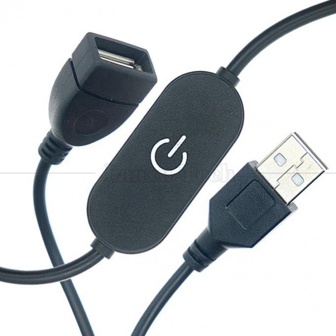 5v Touch Switch Homem para Mulher USB on off Cable Stepless Controller Dimmer para Led Strip Bar Lamp 2