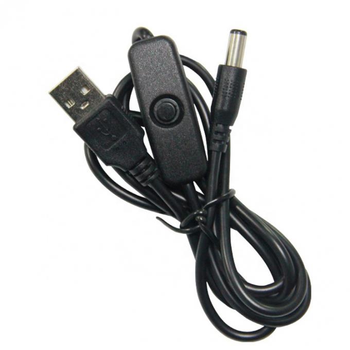 Cable de carregador de 5,5x2,1 mm de alta qualidade para ventoinha de lâmpada de tira LED 0