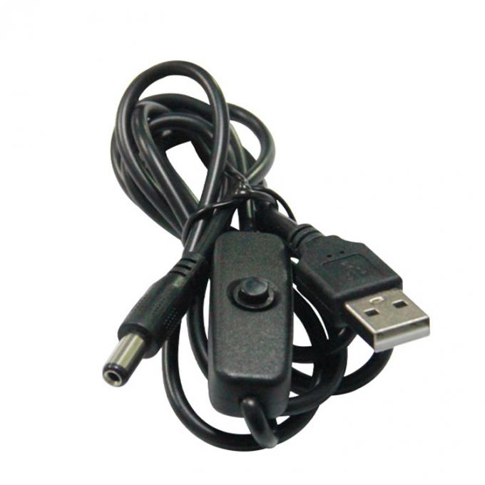 Cable de carregador de 5,5x2,1 mm de alta qualidade para ventoinha de lâmpada de tira LED 2