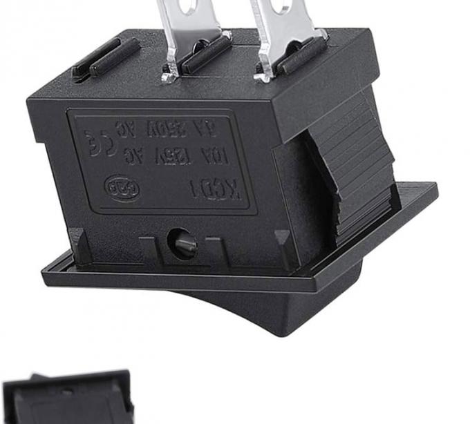 AC 6A/250V 10A/125V Negro 2 Pin Posição Snap em ON OFF Switch Rocker Boat elétrico 3