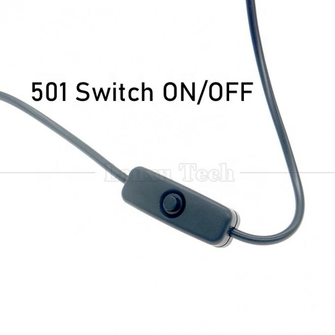 Reforço de alta qualidade 5V USB para 12V 9V DC 5.5x2.1mm Jack de barril Carregador de energia ON OFF Cable com interruptor para Router Fan LED Strip 2
