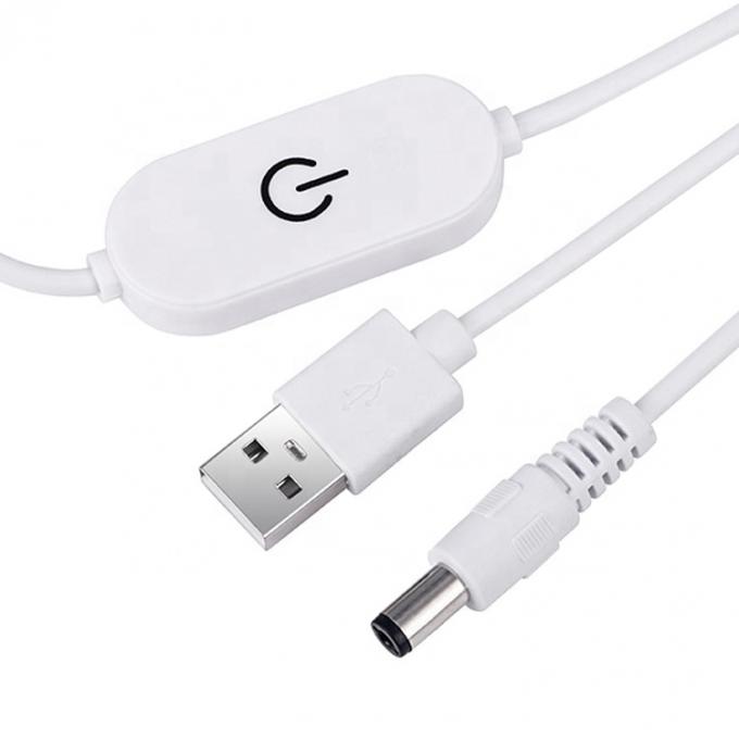 5V 2A USB TO dc 5.5*2.1mm interruptor ajustável cabo remoto LED dimmer de tira para luz da lâmpada 3