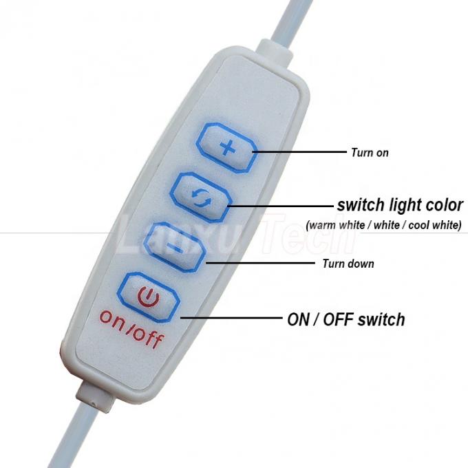 5V de saída Dimming Stepless ON OFF Switch USB Dimmer Cable para lâmpada LED Light Strip 1
