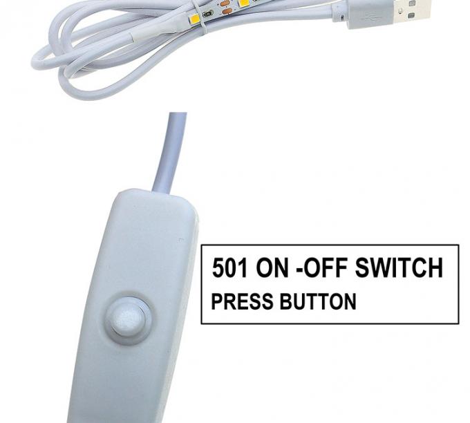 Controlador USB de alta qualidade Dimmer Power on off Switch Cable com LED Light Strip Lamp 1