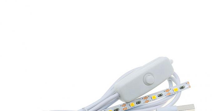Controlador USB de alta qualidade Dimmer Power on off Switch Cable com LED Light Strip Lamp 0