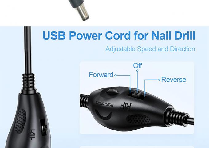 5V USB para DC 5.5x2.1mm 12V Output Brightness Control Dimmer ajustável ligado e desligado Cabo de interruptor para ventilador de lâmpada LED 2