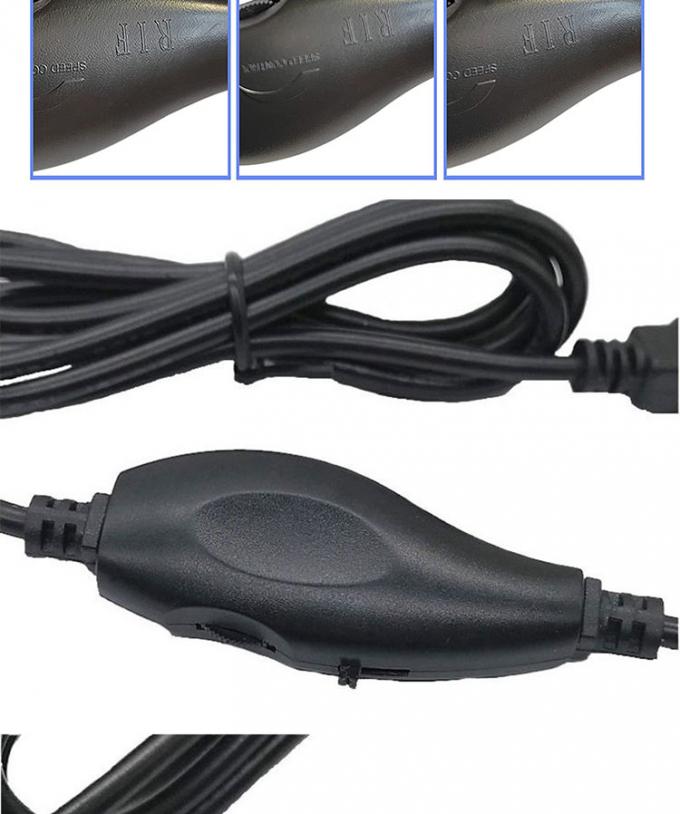 5V USB para DC 5.5x2.1mm 12V Output Brightness Control Dimmer ajustável ligado e desligado Cabo de interruptor para ventilador de lâmpada LED 4