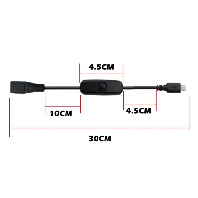 Carregamento de homem para mulher personalizado com cabo de extensão Micro USB com interruptor 2