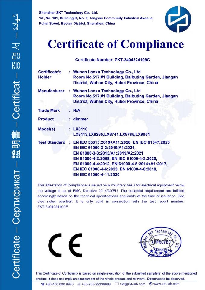 Certificado CE 12V 24V de macho para fêmea de corrente contínua AC ON OFF Controller Switch LED Dimmer para lâmpada 0