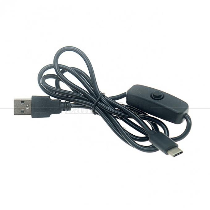 5V USB A macho para tipo C USB Switch Power ON OFF cabo para Raspberry Pi LED Strip 5